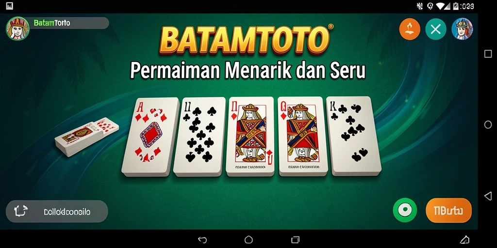 Screenshot gameplay BATAMTOTO yang menunjukkan keseruan bermain Domino.