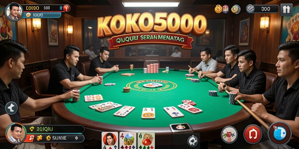 Tampilan menarik saat bermain QiuQiu di KOKO5000.