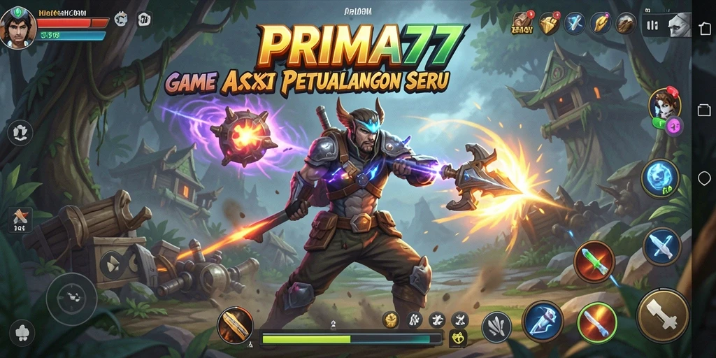 Tangkapan layar PRIMA77 menunjukkan pertarungan intens di medan perang.