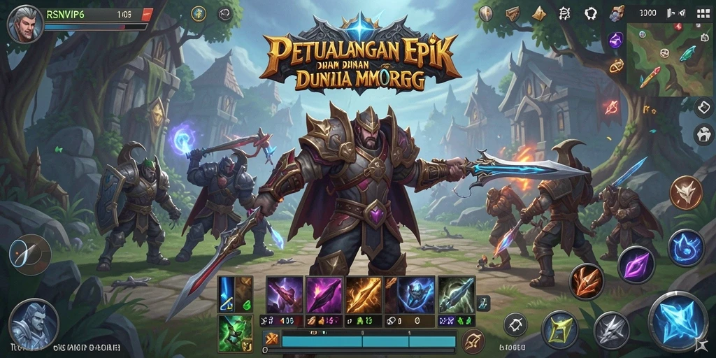 Gameplay seru RSNVIP6 dengan pertarungan dinamis dan eksplorasi.