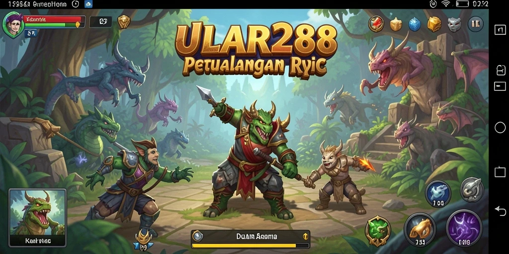 Screenshot utama menampilkan gameplay RPG yang seru dan mendalam.